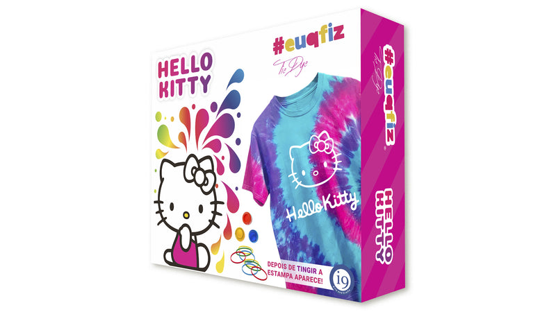 #EUQFIZ TIE DYE COM A HELLO KITTY